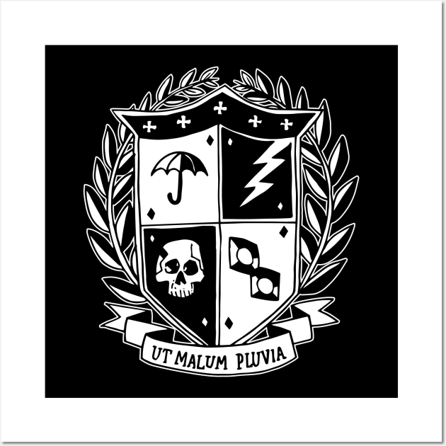 Umbrella Academy - School Crest [Front & Back] Wall Art by Dopamine Creative